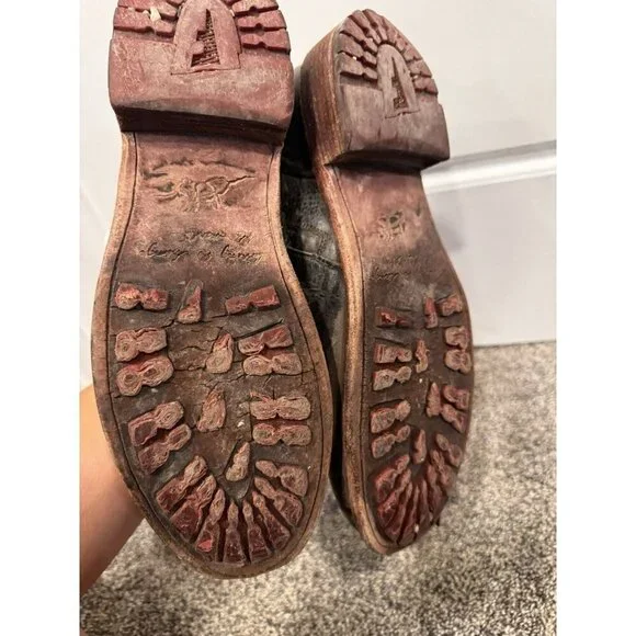 John Fluevog ‘BABETTE’ Leather Faux Lace Inside Zip Ankle Boots Women US 11 - Picture 6 of 7